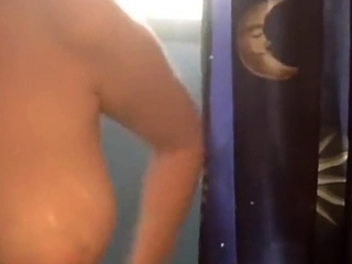 Secret Hidden Cam Catches Busty Blonde Stepmom Casually Changing and Showing Off Her Massive Natural Hooters